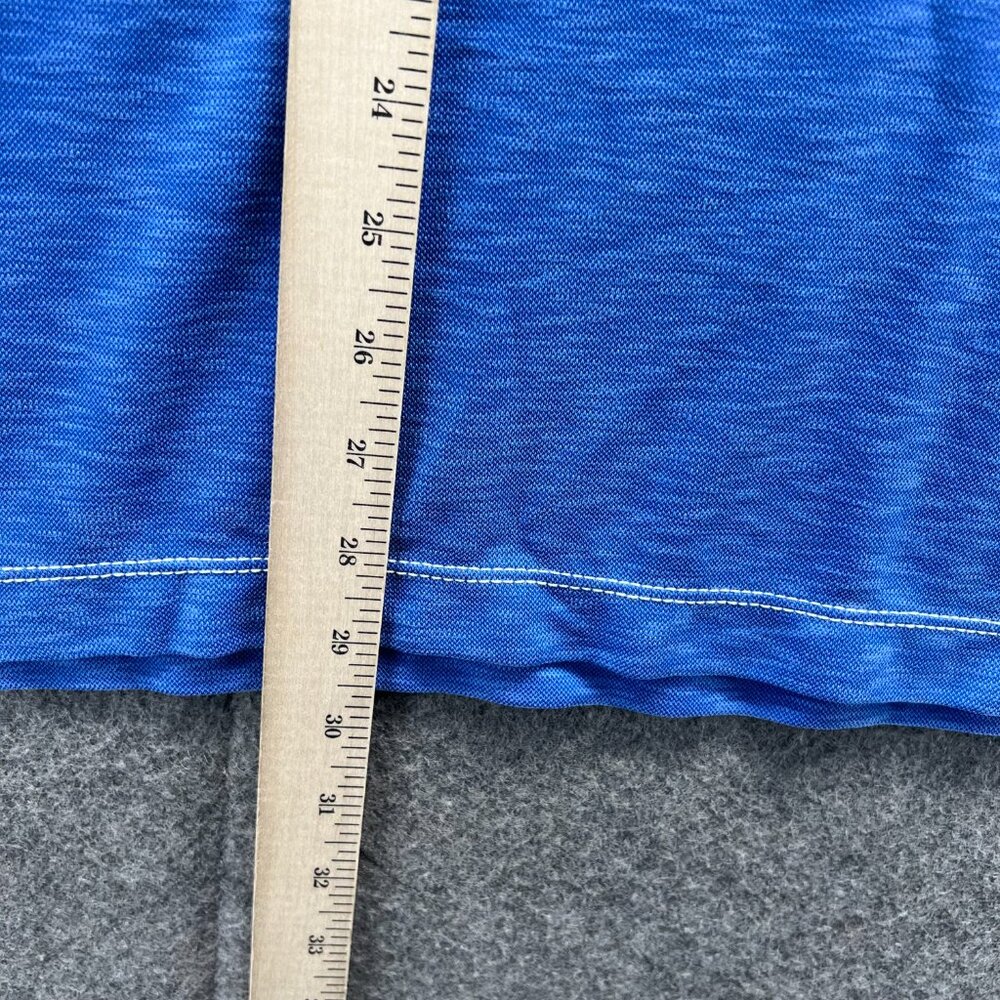 Johnston & Murphy Polo Shirt Mens XL Blue Preppy Dress Heather Vintage Golf - Picture 6 of 11